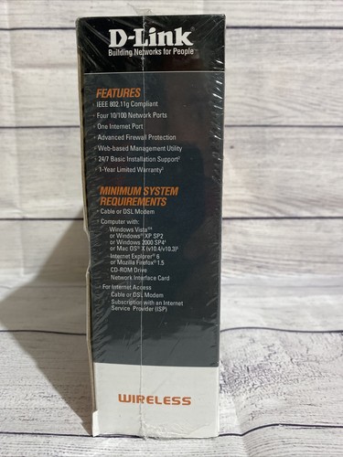 D-Link WBR-1310 54 Mbps 4-Port 10/100 Wireless G Router - Picture 3 of 4