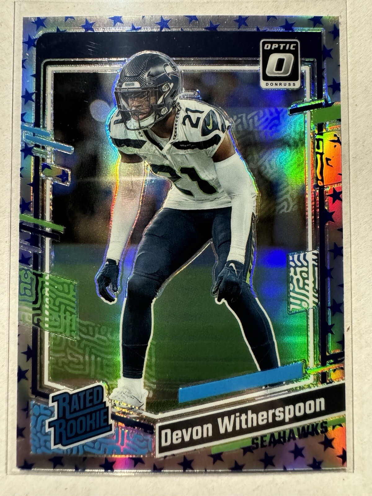 2023 Panini Donruss Optic Football Devon Witherspoon #292 Rated Rookie Stars