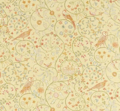 William Morris Gardinenstoff 'NEWILL' 2,7 METER LEMON - 90%BAUMWOLLE/10%LEINEN
