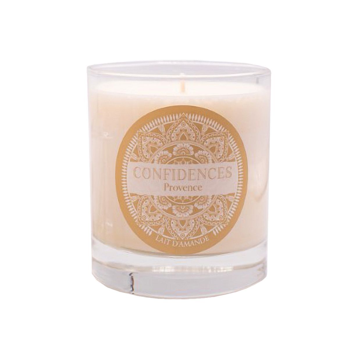 Bougie parfumée lait amande en Provence 180g idée cadeau bien-être