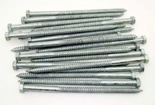 25 Galvanized Hex Head 1/2 x 10" Lag Bolts Wood Screws