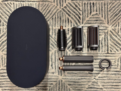 Dyson Airwrap Complete Long Case and Attachments ONLY - Copper/Nickel - Genuine