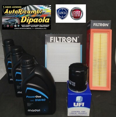 Kit De Mantenimiento Completo Para Fiat Panda 0.9 TwinAir Y Natural Power - Aceite Y Filtros Incluidos