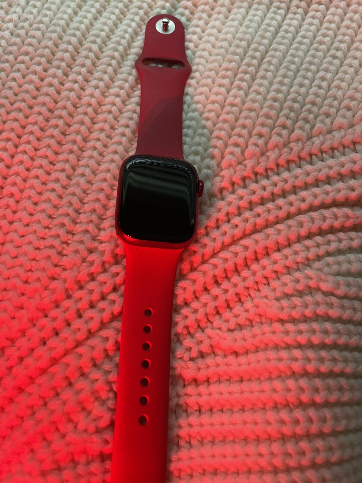 アップル Watch Series 7 GPS +セルラー41mmアルミケースレッドスマートウォッチMKHD3LL / A