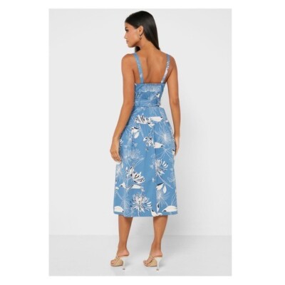 New! NWT REISS Noah Front Split Button-Down Midi Dress $370