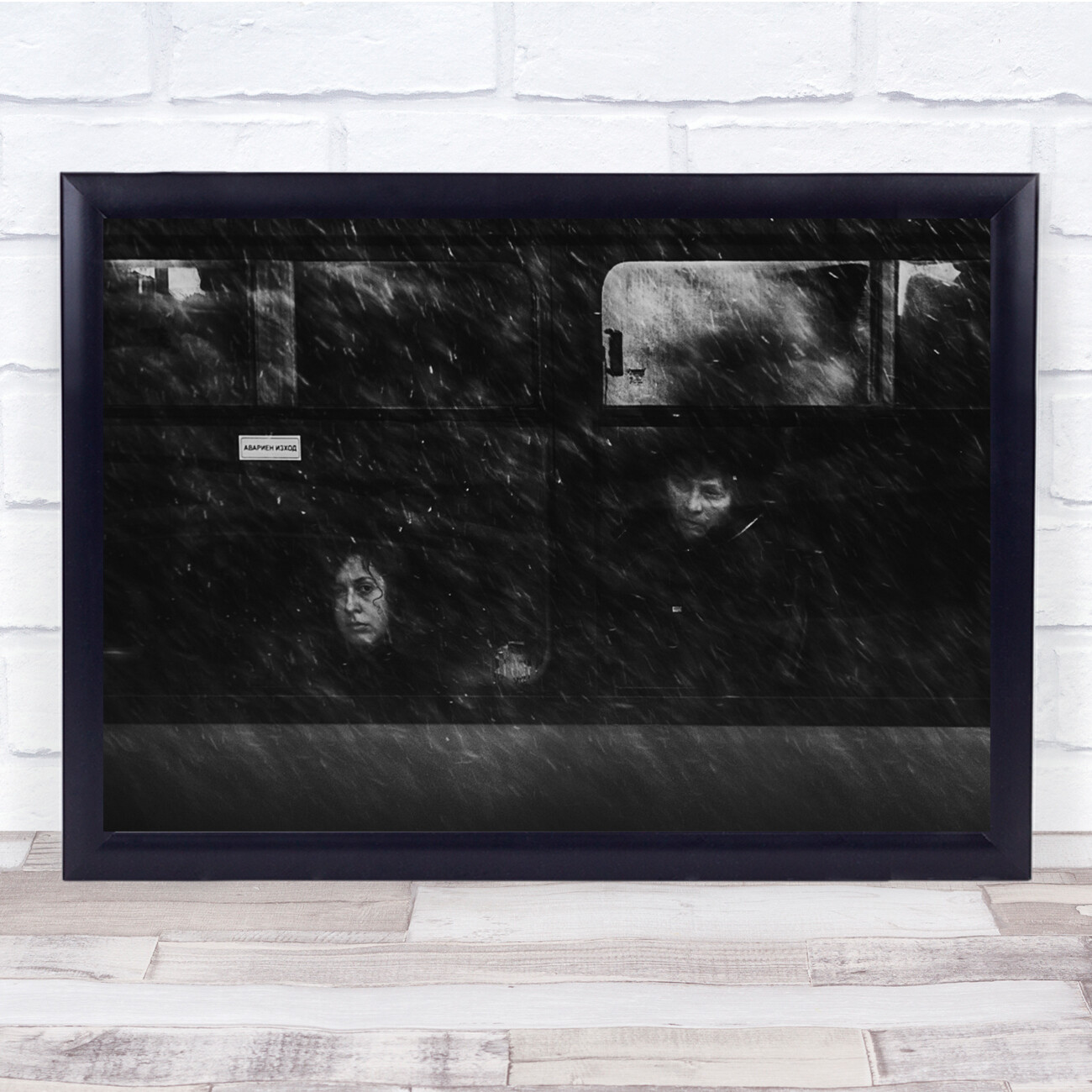 Snowy Harsh Mood Atmospheric Wall Art Print