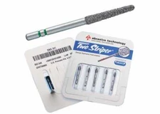 Abrasive Technology 701.7 FG Two Striper Flat End Taper Coarse Diamond Burs 5/Pk