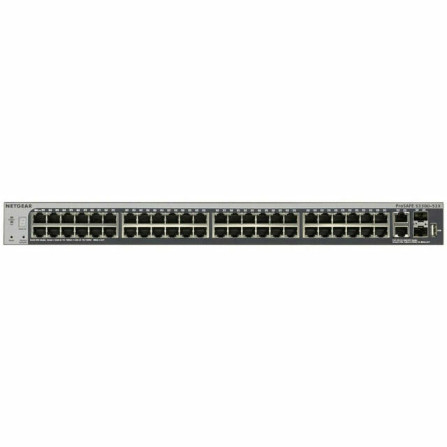S3300-52X (GS752TX-100AJS) 【48x1G+4x10G】 NETGEAR S3300-52X-PoE+ (GS752TXP-100NES) 48 Port Rack