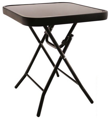 Square Folding Table Outdoor Drinks Side Stool for Patio Home Garden Furniture - Picture 2 of 7
