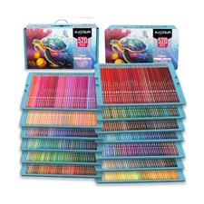 KALOUR Pro Colored Pencils,Set of 520 Colors,Artists Soft Core with Vibrant C...
