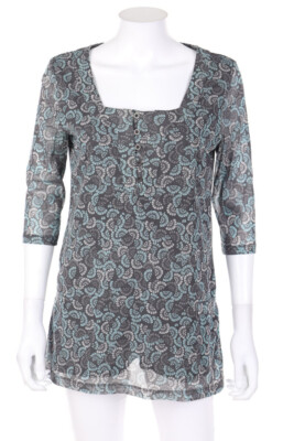 TOM TAILOR Shortsleeve Blouse Mesh S grey shades
