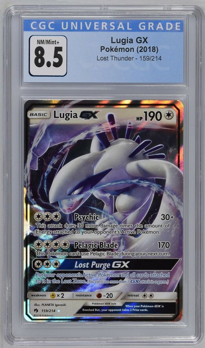 Card Lugia-GX 159/214 da coleção Lost Thunder