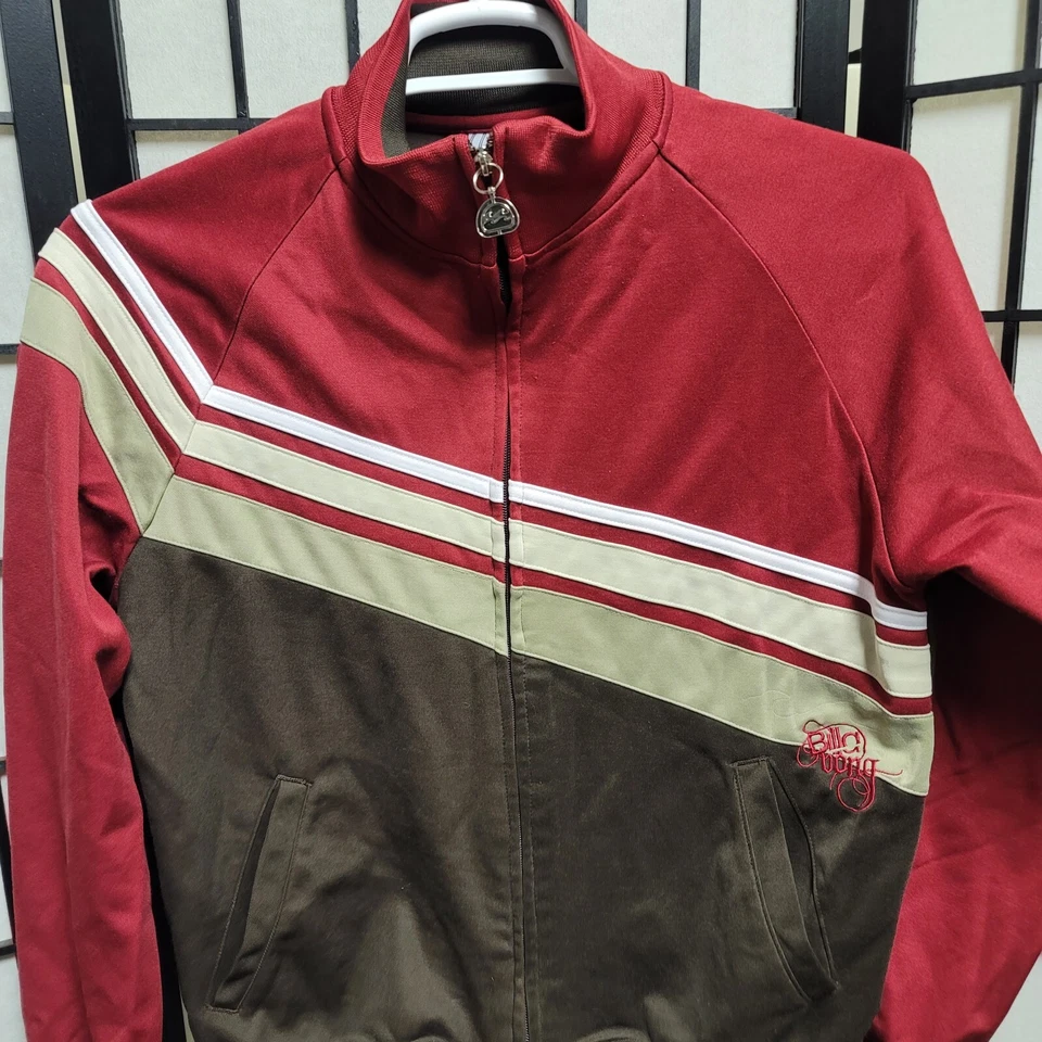 Chaqueta Billabong De Colección Para Hombres Mediana Surfer Cyber Y2K Retro Patinador de Pista O33 Foto 4 de 4