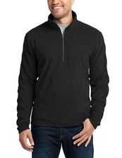 JustBlanks Men's 100 Poly Microfleece Versatile Half-Zip Pullover - JBF224