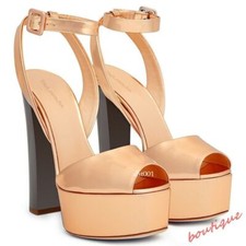 Women Ankle Strap Peep Toe Platform Chunky High Heel Clubwear Slingback Sandals
