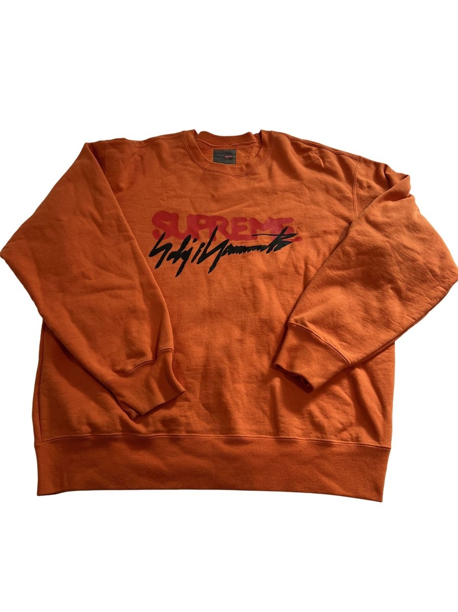 Supreme x Yohji Yamamoto Crewneck in Orange | eBay