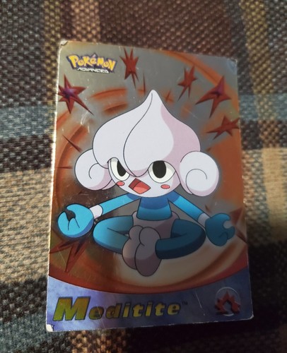 Pokemon Advanced Silver Foil Meditite 2003 Topps #56 06 HP - Imagen 12 de 12