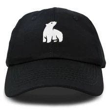 DALIX Polar Bear Embroidery Dad Hat Baseball Cap Mens Womens