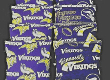 NEW MINNESOTA VIKINGS 8 Cornhole Bean Bags ACA Regulation NFL Quality Handmade