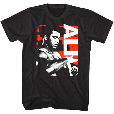 Muhammad Ali Boxing Preparation Ready to Fight Fist Wrap Mens T Shirt Legend Top