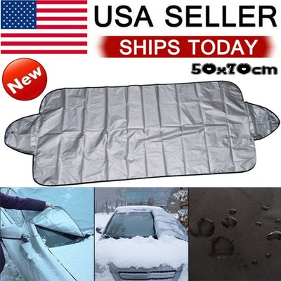 Foldable Car Windshield Visor Cover Block Front Rear Window Sun Snow Ice Shield Ebay
