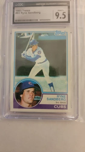 1983 Topps #83 Ryne Sandberg Rookie Card RC Best 2nd Baseman HoF Player CGC 9.5
