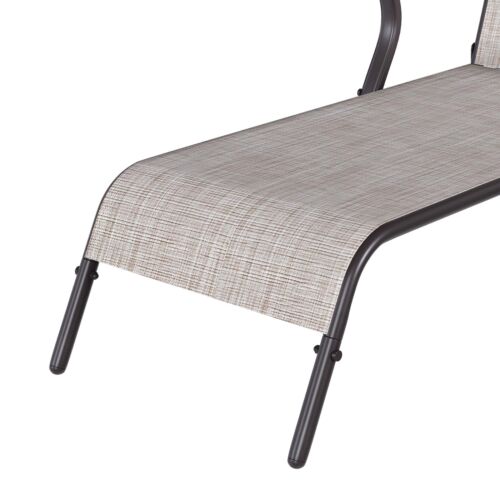 2 PCS Adjustable Patio Chaise Lounge Chair Aluminum With Armrest Pool Beach Yard - Picture 9 of 10
