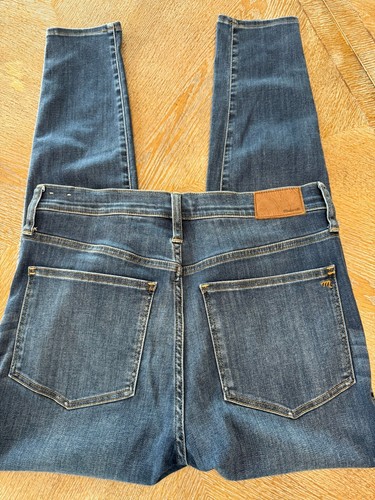 Madewell Blue Denim Skinny High Rise Pants Jeans Size 30 Waist 34” Inseam 27.5” - Picture 7 of 7