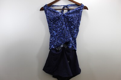 Jantzen 2 Piece Women's Swimsuit Dark Blue