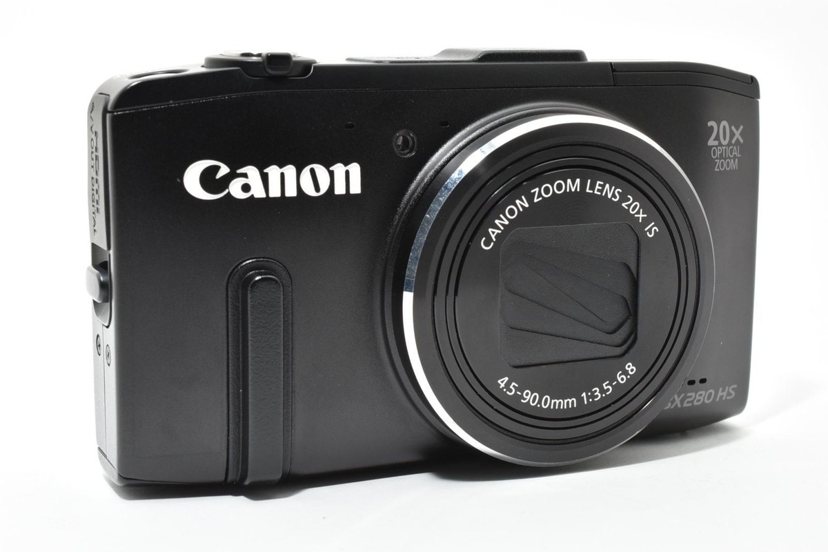 キャノン Canon PowerShot SX280HS 動作確認済SDカード付 Canon PowerShot SX280 HS 12.1MP Digital Camera - Black for sale