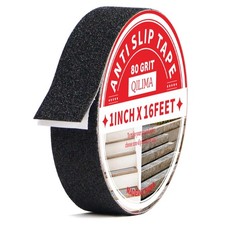 Anti Slip Grip Tape, 1 Inch x 16.5 Feet, Black, Waterproof, Non Skid Tape