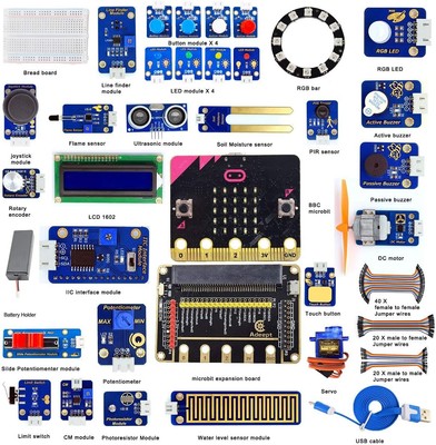 Adeept Bbc Microbit Sensor Starto Kit  Programmierbarer Einsteigerkit mit 35