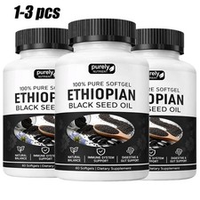 Purely Nutrient Ethiopian Black Seed Oil Softgels 4.64 Thymoquinone 60 Capsule