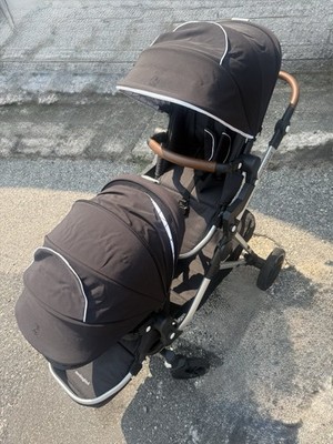 Mockingbird Single-To-Double Stroller  - Black Windowpane With 2nd Seat & Acc