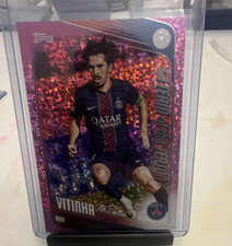 Topps Vitinha Paris Saint-Germain #46 Pink Sparkle Parallel UEFA CL 2024-25