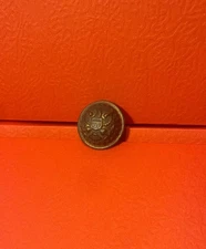 Non Dug Civil War Era Post Indian War Staff Officer Button Tin Back Military