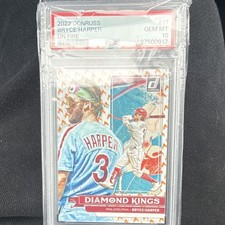 2022 Panini Donruss Diamond Kings Bryce Harper #17 On Fire /75
