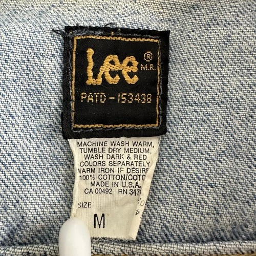 Vintage Lee Hard Rock Cafe Los Angeles Denim Jacket USA 90s Guitar Pins  Medium image 14