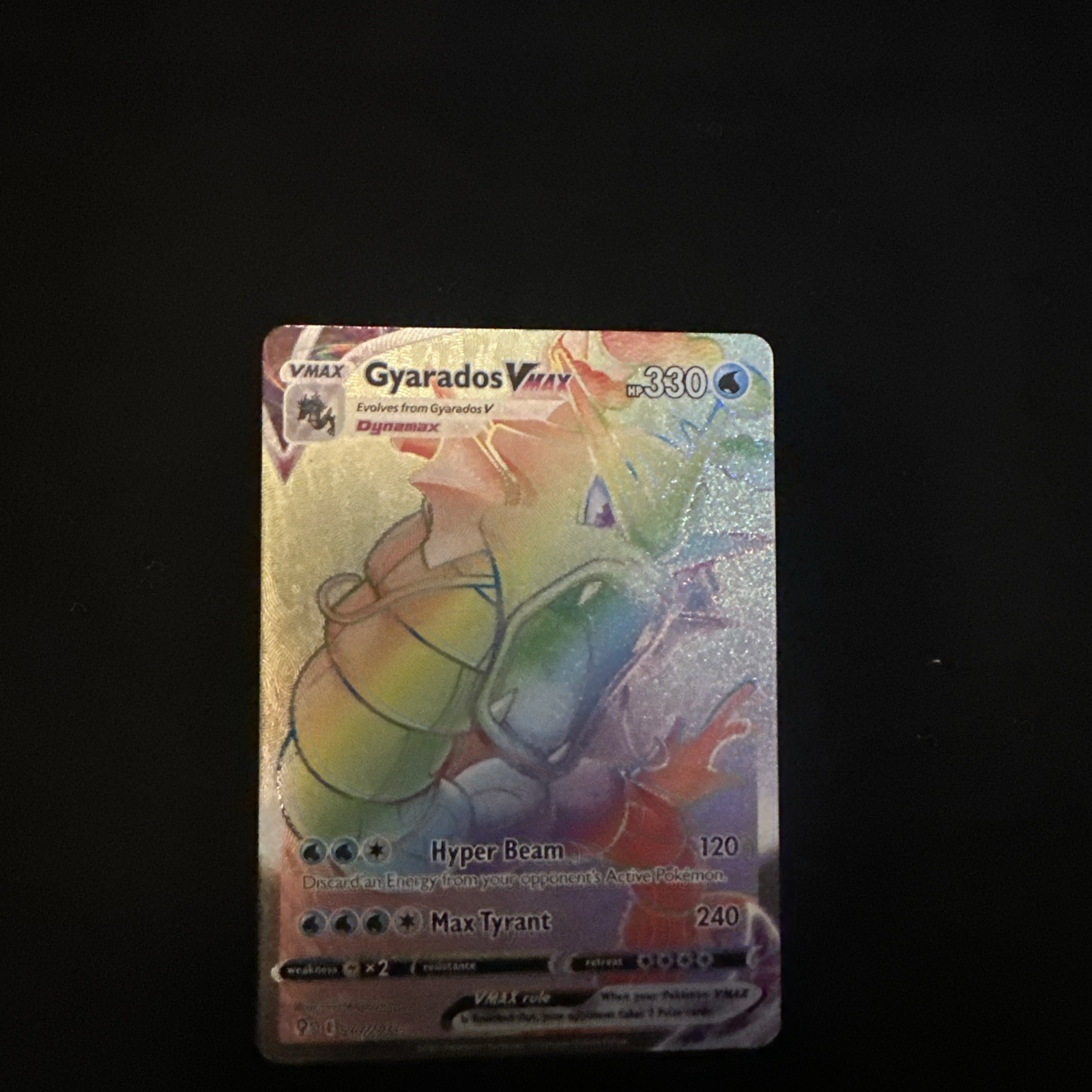 Gyarados VMAX 207/203 Secret Rainbow Rare Evolving Skies Pokemon English NM