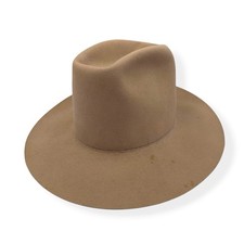 Vintage Trail Boss Hat Cowboy Western Size 7 1/4 Wool Made in USA Camel Tan *