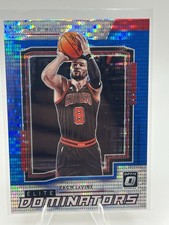 2021-22 Panini Donruss Optic Zach LaVine Elite Dominators Blue Pulsar Prizm