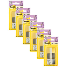 Post-it Durable Tabs: 1 in. x 1-1/2 in. (Assorted Muted Metallic Colors) *36-tab