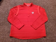 Washington Nationals Tommy Bahama IslandZone Half Zip Men’s Size XL Sweater Red