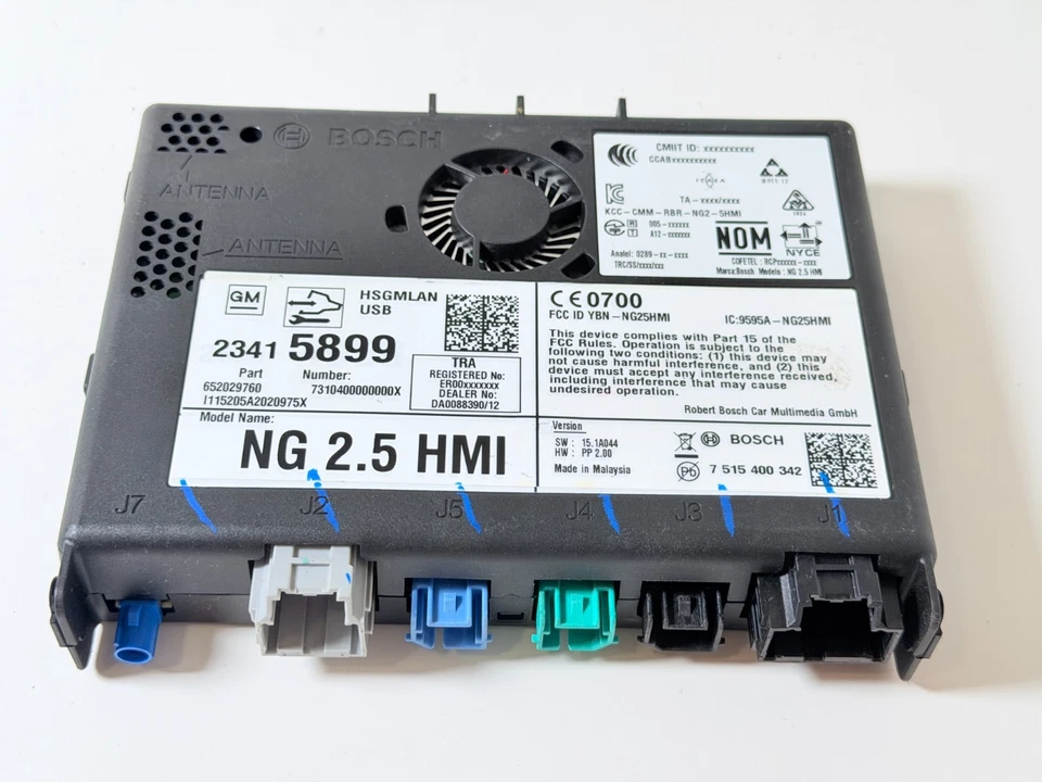 2016 CHEVROLET IMPALA HMI HUMAN INTERFACE CONTROL MODULE OEM 23415899 - Image 2 of 4