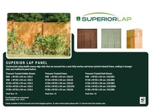 Grange Superior Lap Fence Panels (1.2,1.5,1.8m)