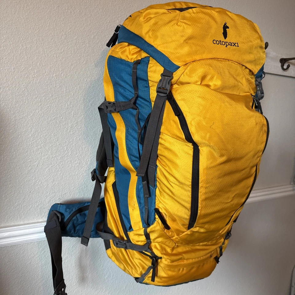 Mochila Cotopaxi Nepal 75L Azul Amarillo ¡Usada una vez! Raro descontinuado. Excelente Foto 4 de 4