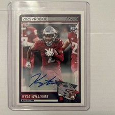 2025 Score Rookies Kyle Williams #57 Signatures (AU, RC) New England Patriots  