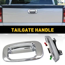 Chrome Tailgate Tail Gate Handle Bezel for 99-07 Chevy Silverado Pickup Truck ED