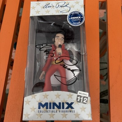 Minix Collectible Figurines Elvis Presley Red Suit (Signed