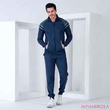 Navigare 29606 Men's Full Zip Lightly Sweatshirt Jumpsuit